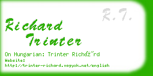 richard trinter business card